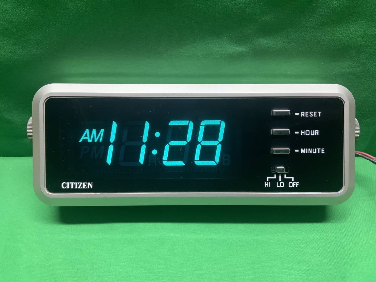 CITIZEN デジタル時計　蛍光表示管式水晶時計　24V 希少　当時物　観光バス　サロンバス　大型バス　バス　流用_画像1