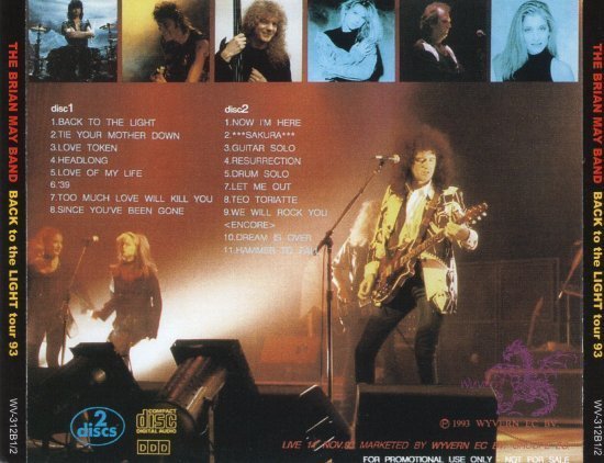 THE BRIAN MAY BAND / BACK TO THE LIGHT TOUR (2CD) Queen_画像2