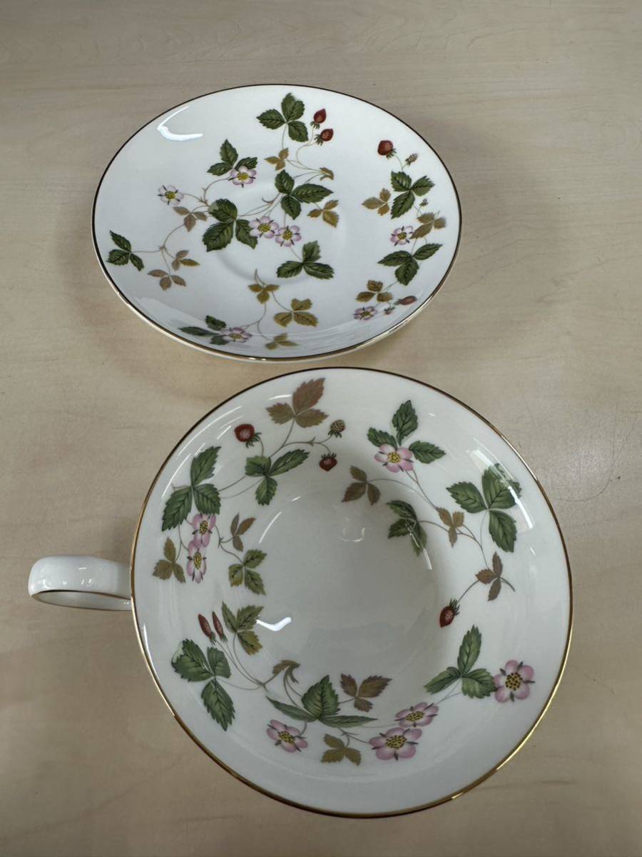 WEDGWOOD ウェッジウッド カップ&ソーサー WILD STRAWBERRY ワイルドストロベリー 箱付き_画像2