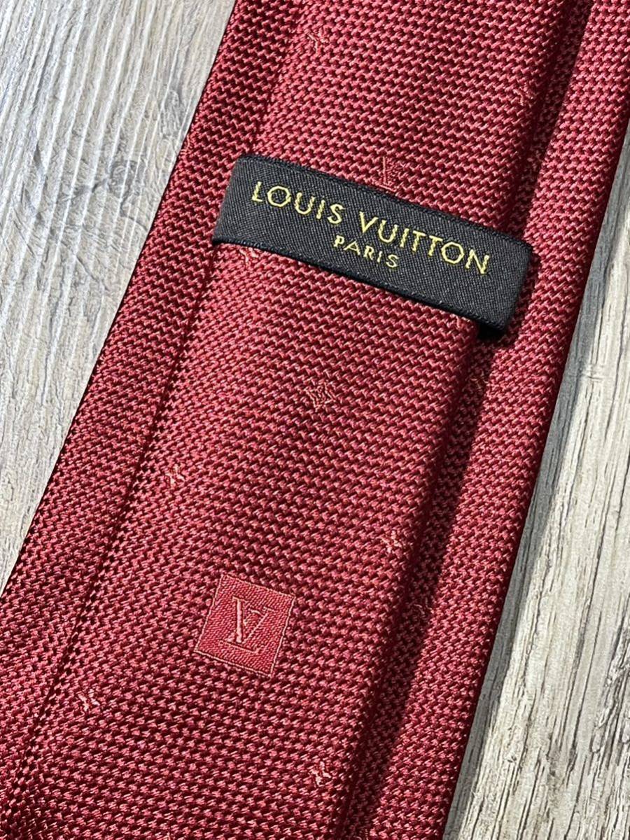 как новый померить только "LOUIS VUITTON" Louis Vuitton монограмма дождь бренд галстук 311058