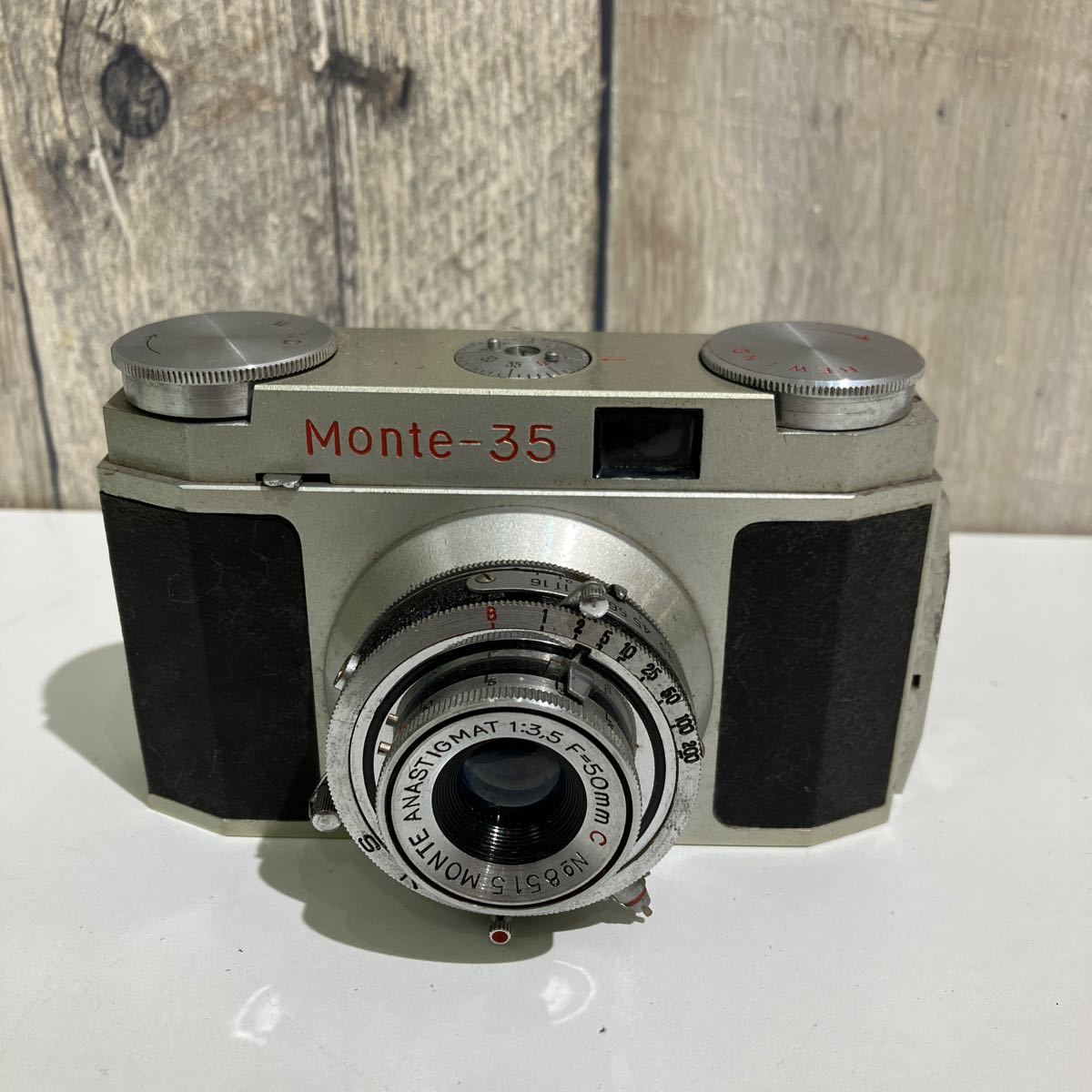 レンジファインダー フィルムカメラ Monte-35 ケース付 シャッター切れます。_画像2