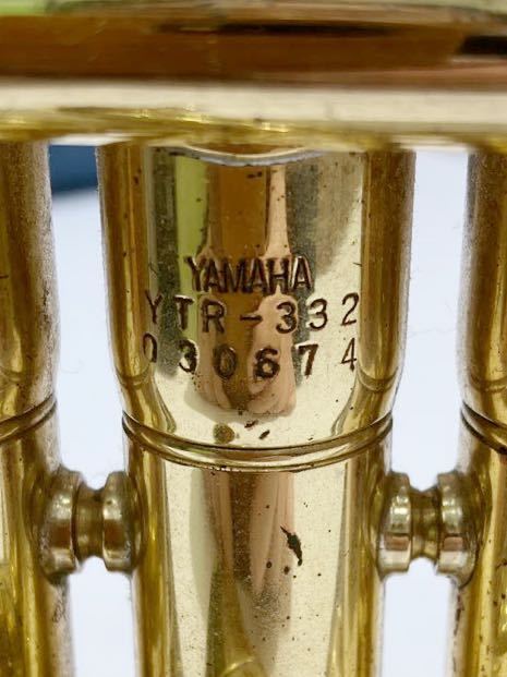 YAMAHA トランペット YTR-332 マウスピース DENIS WICK ・ LONDON 4 ソフトケース 専用ケース付 _画像8