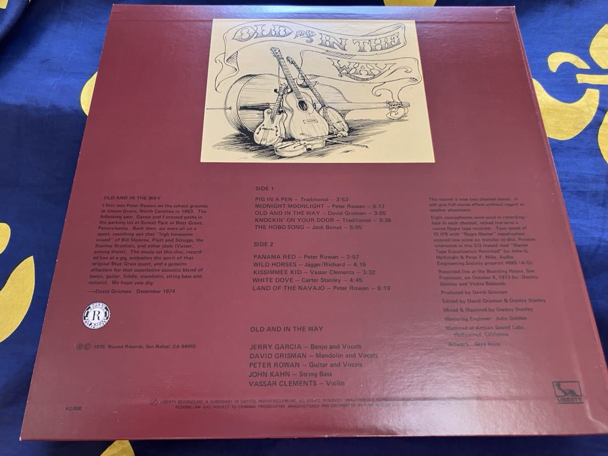 Old&In The Way★ подержанный товар LP японское издание 「Jerry Garcia～ старый  *   и  *  ... *  ... *  ...」