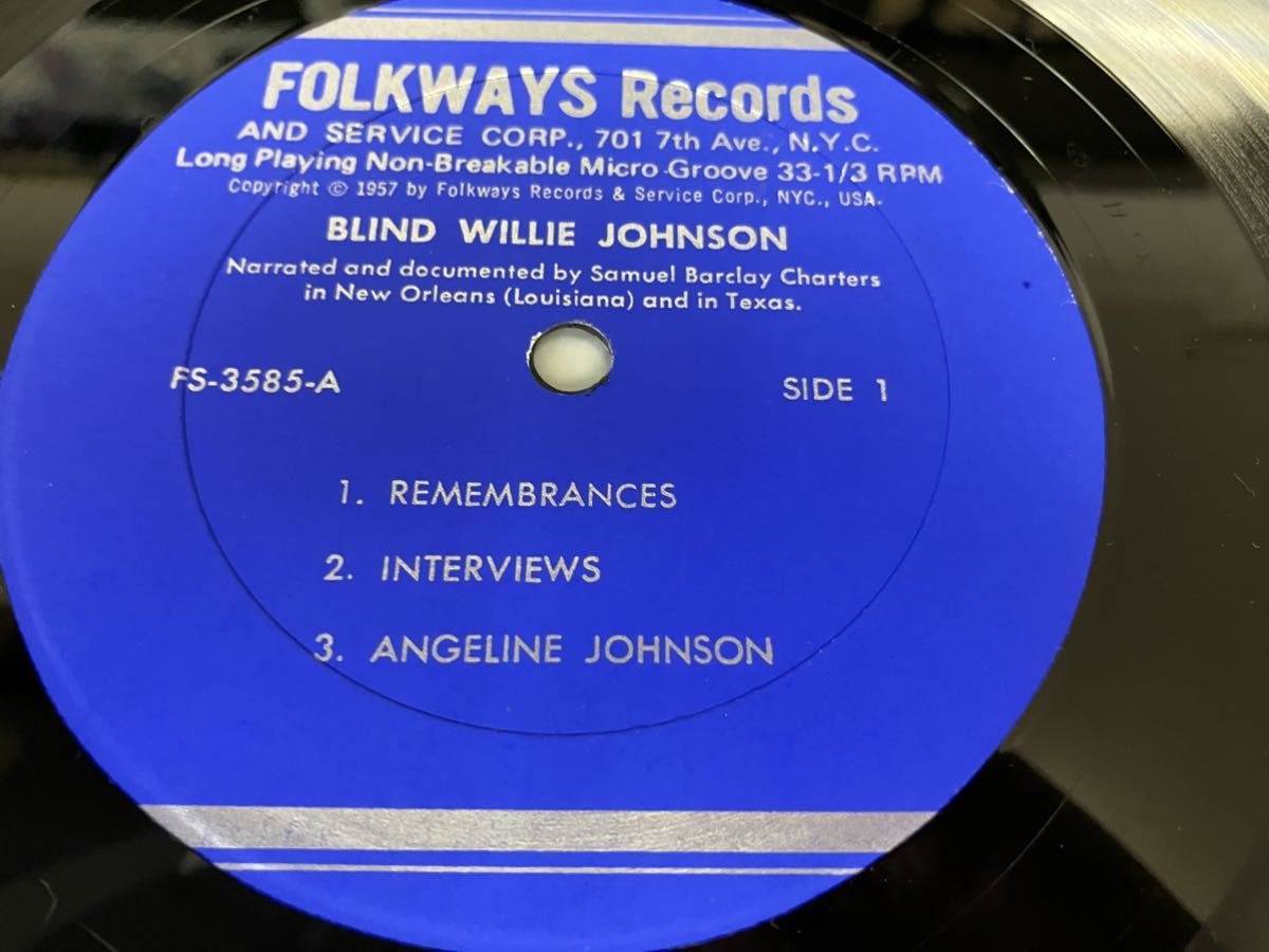 Blind Willie Johnson★中古LP/US盤「ブラインド・ウイリー・ジョンソン」の画像3