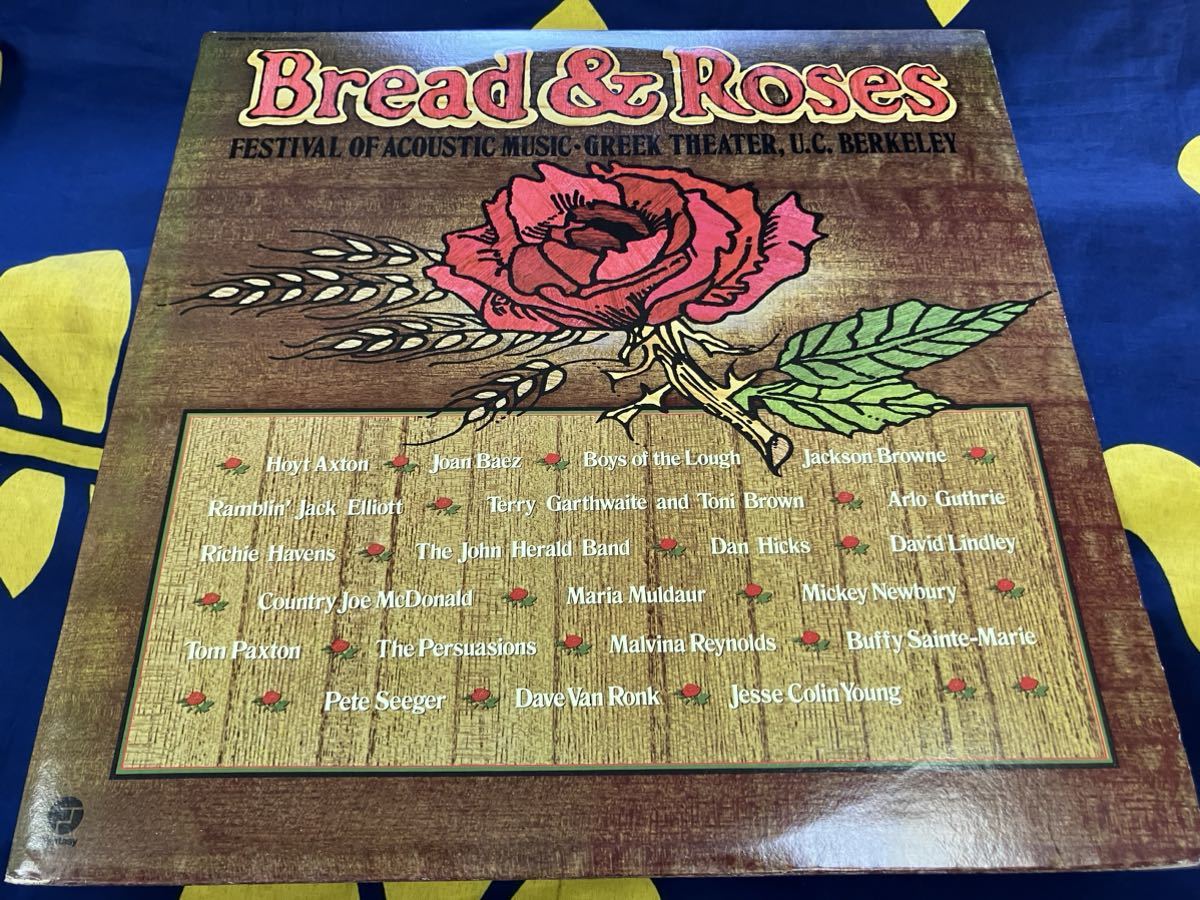 Jackson Browne他★中古2LP/US盤「Bread＆Roses～Festival Of Acoustic Music」_画像1