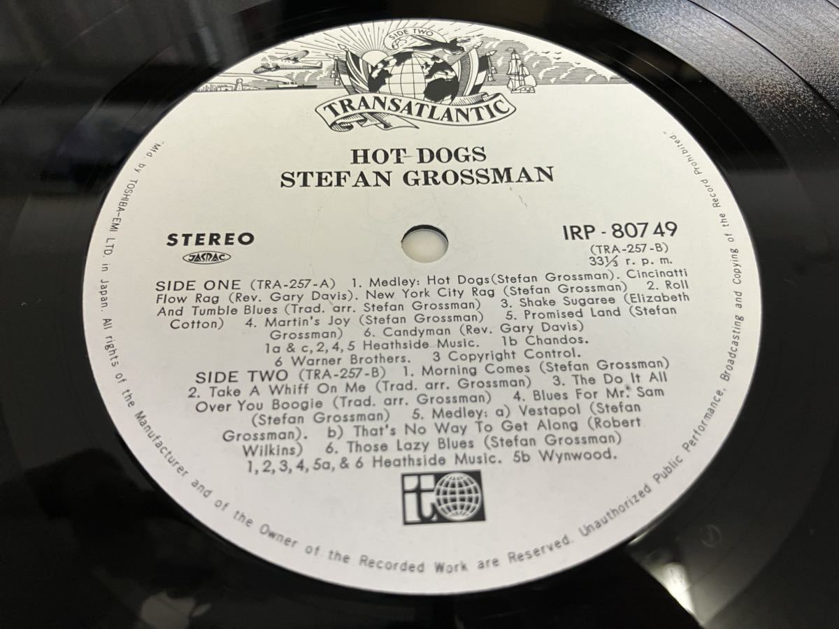 Stefan Grossman★中古LP国内盤「ステファン・グロスマン～ホット・ドッグス」_画像5