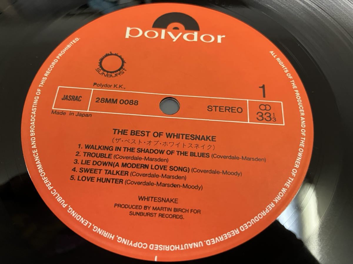 Whitesnake★中古LP国内盤帯付「ホワイトスネイク～ザ・ベスト・オブ」_画像4