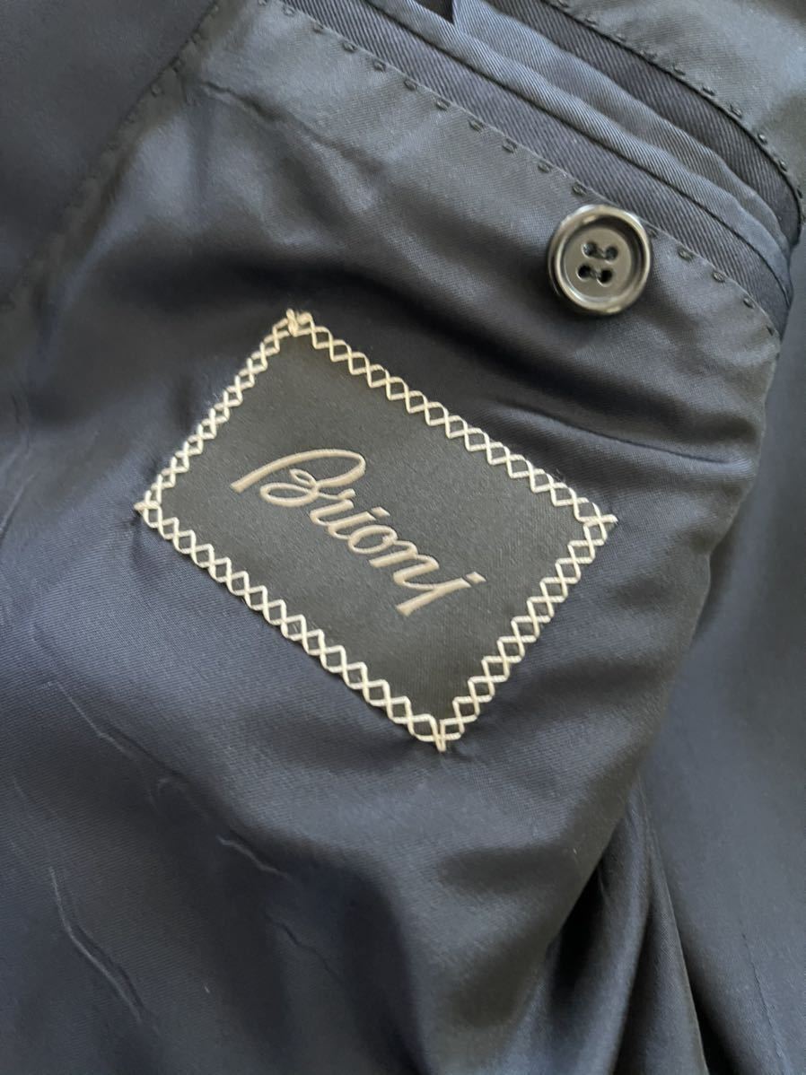 新品 ブリオーニ Brioni ネイビー ウール ジャケット ダブル 50サイズ Pariolの画像4