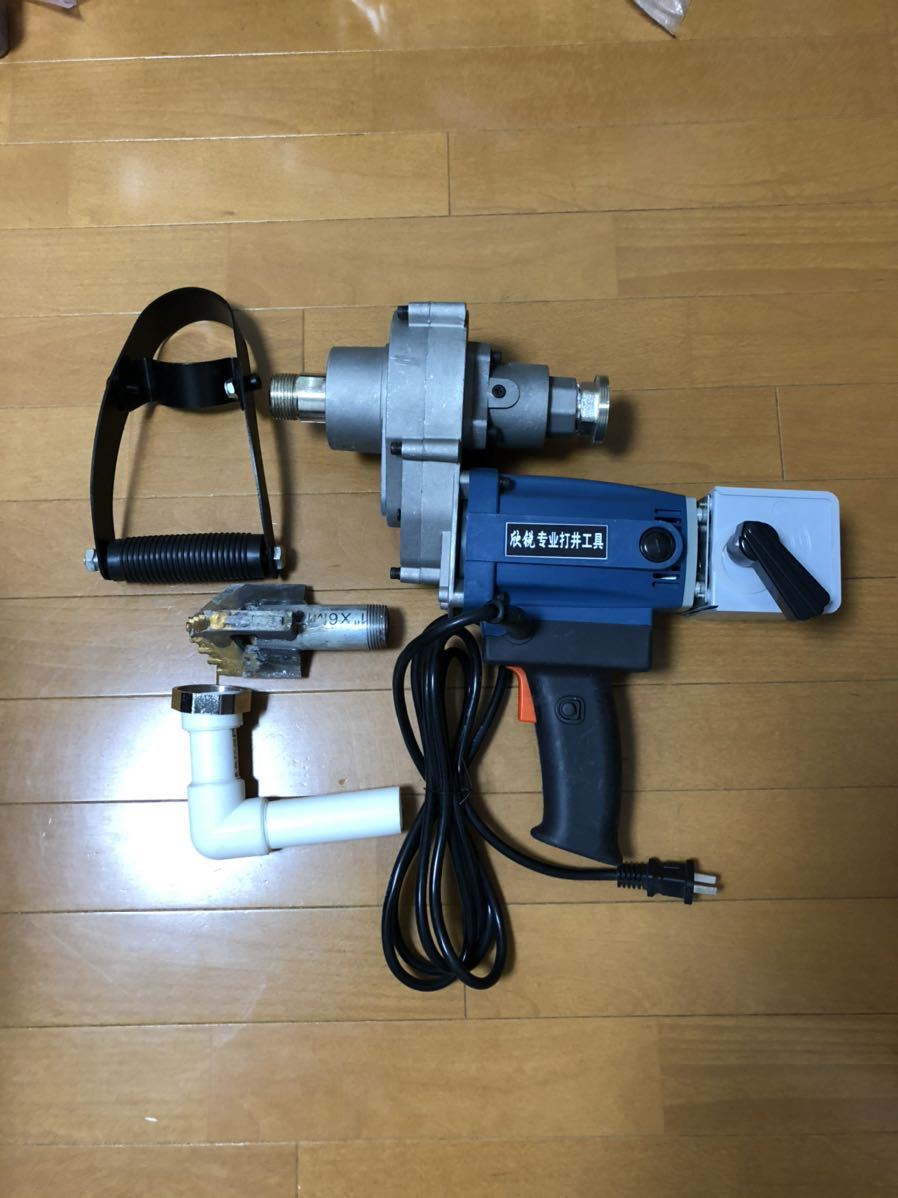 【新品】水圧電動井戸掘り機 ドリル刃付き_画像3