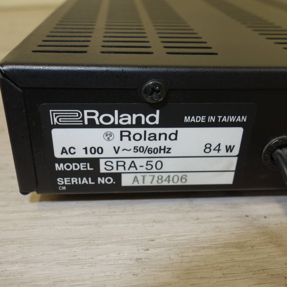 Roland パワーアンプ SRA-50 STEREO POWER AMPLIFIER ステレオアンプ B15_画像5