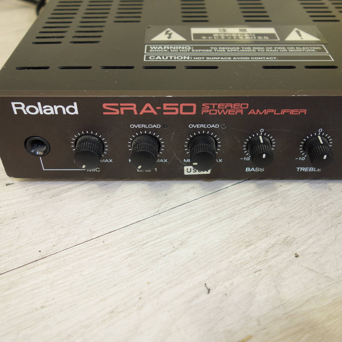 Roland パワーアンプ SRA-50 STEREO POWER AMPLIFIER ステレオアンプ B15_画像7