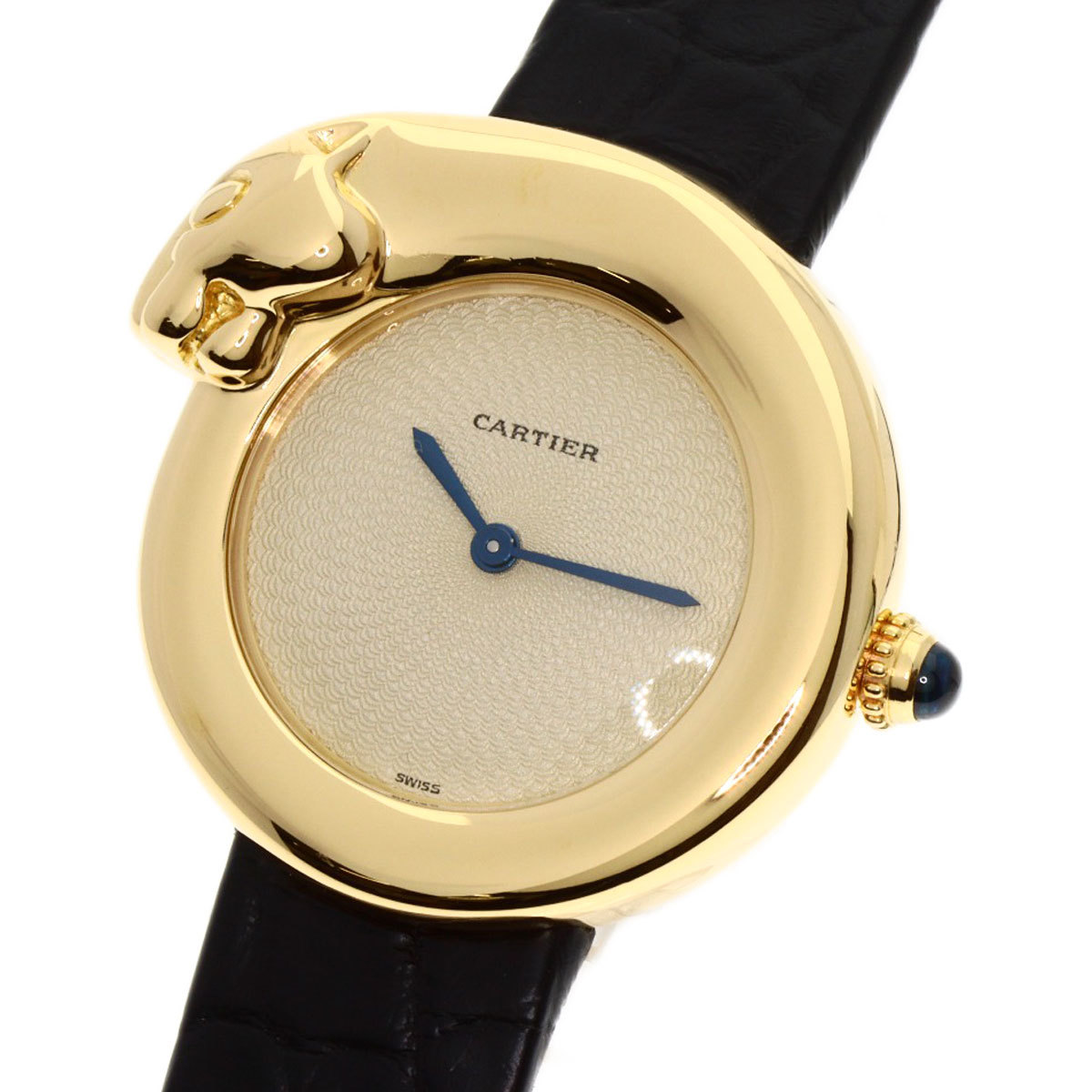 CARTIER Cartier W2504556 хлеб tail 1925 ремень не использовался наручные часы K18 желтое золото кожа женский б/у 