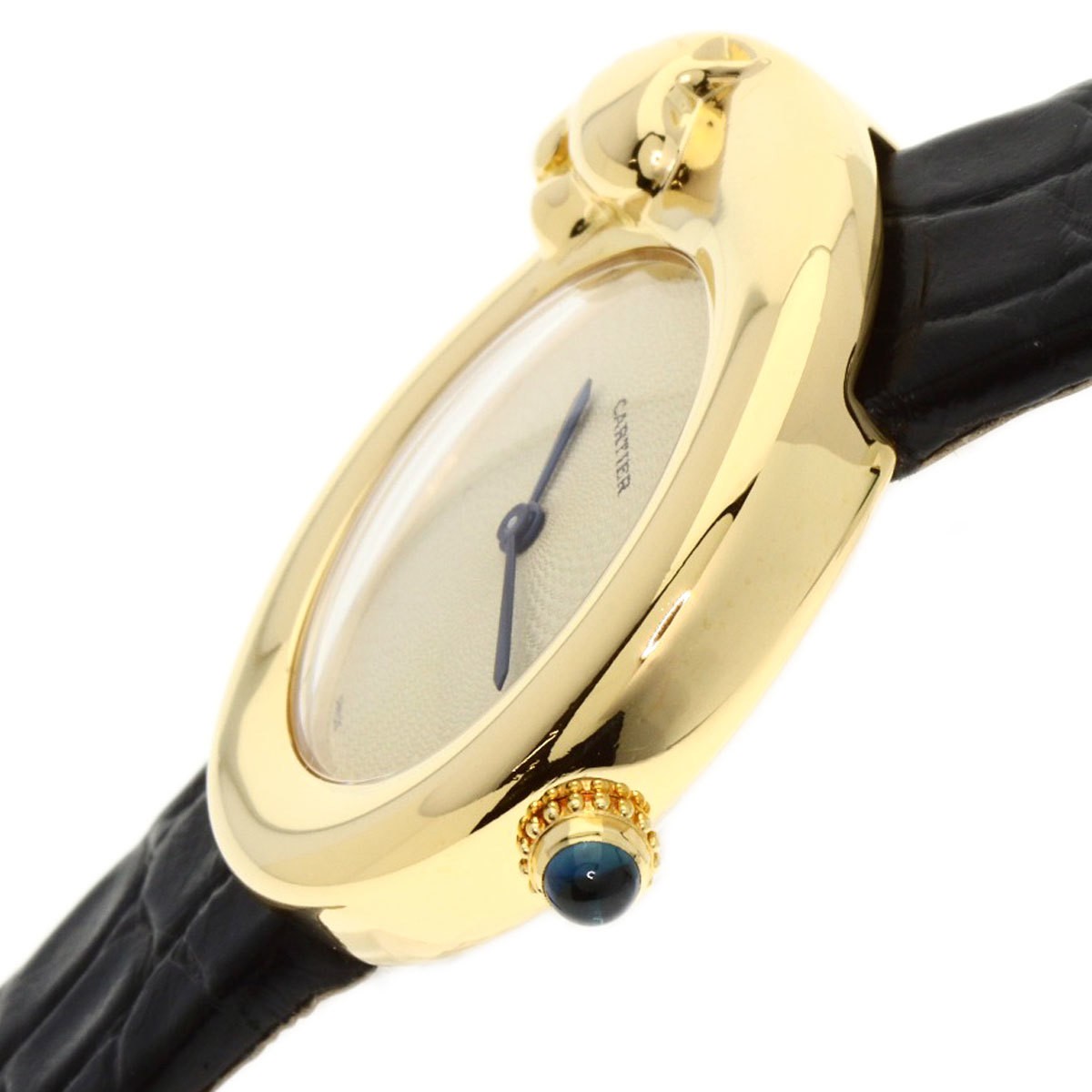 CARTIER Cartier W2504556 хлеб tail 1925 ремень не использовался наручные часы K18 желтое золото кожа женский б/у 