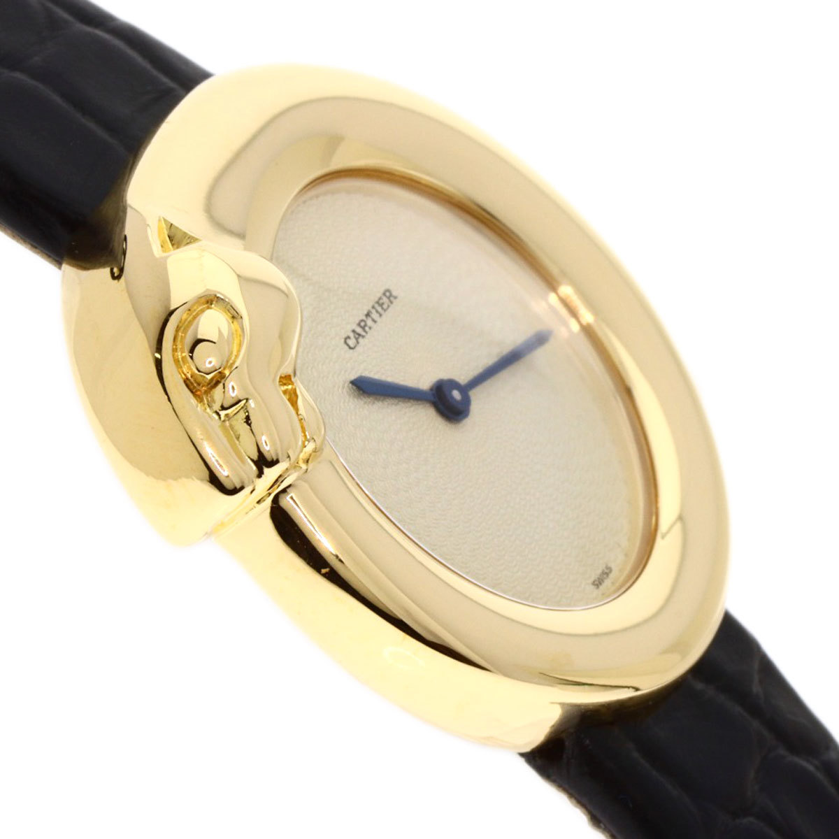 CARTIER Cartier W2504556 хлеб tail 1925 ремень не использовался наручные часы K18 желтое золото кожа женский б/у 