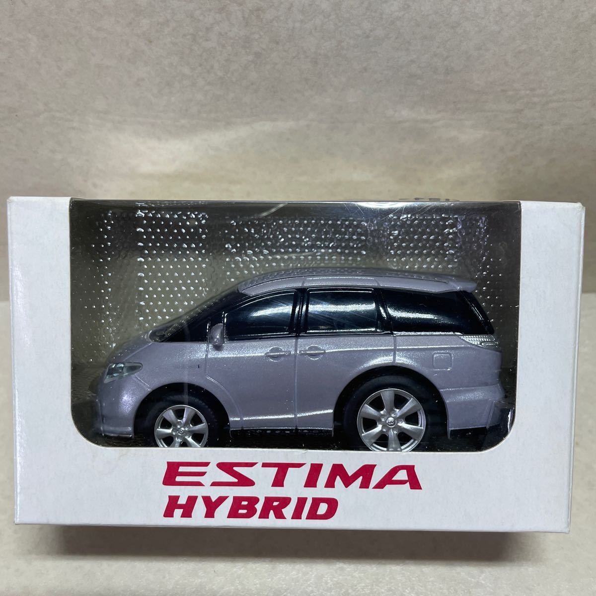 即決！未使用■トヨタ 2代目 エスティマ ハイブリッド ESTIMA HYBRID プルバックカー ライトパープル■非売品 カラーサンプル ミニカーの画像2