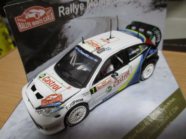  Vitesse 1/43 [ Ford Focus RS WRC ] #7 2004y Monte Carlo Rally * postage 400 jpy ( letter pack post service shipping ) case . crack 