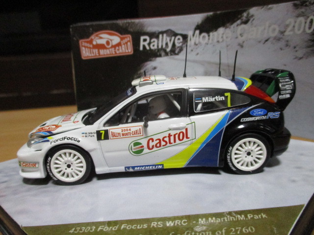  Vitesse 1/43 [ Ford Focus RS WRC ] #7 2004y Monte Carlo Rally * postage 400 jpy ( letter pack post service shipping ) case . crack 