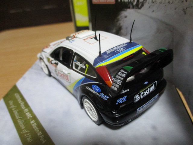  Vitesse 1/43 [ Ford Focus RS WRC ] #7 2004y Monte Carlo Rally * postage 400 jpy ( letter pack post service shipping ) case . crack 