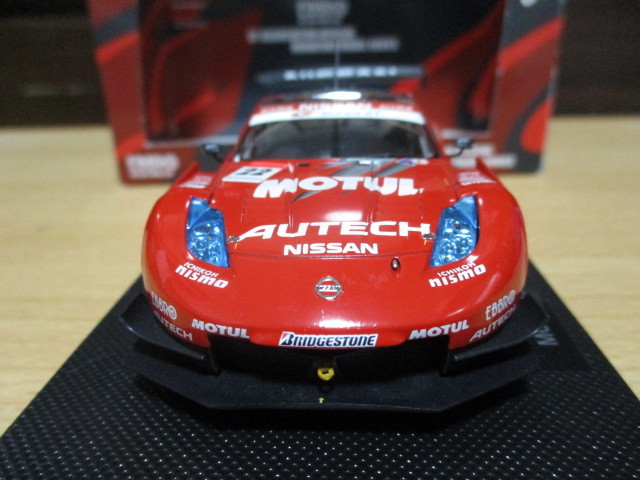 エブロ　　1/43　「　モチュール　オーテックZ　」　#22　シルバー/レッド　　2007ｙ　スーパーGT500　　・送料 400円（レターパック発送）_画像4