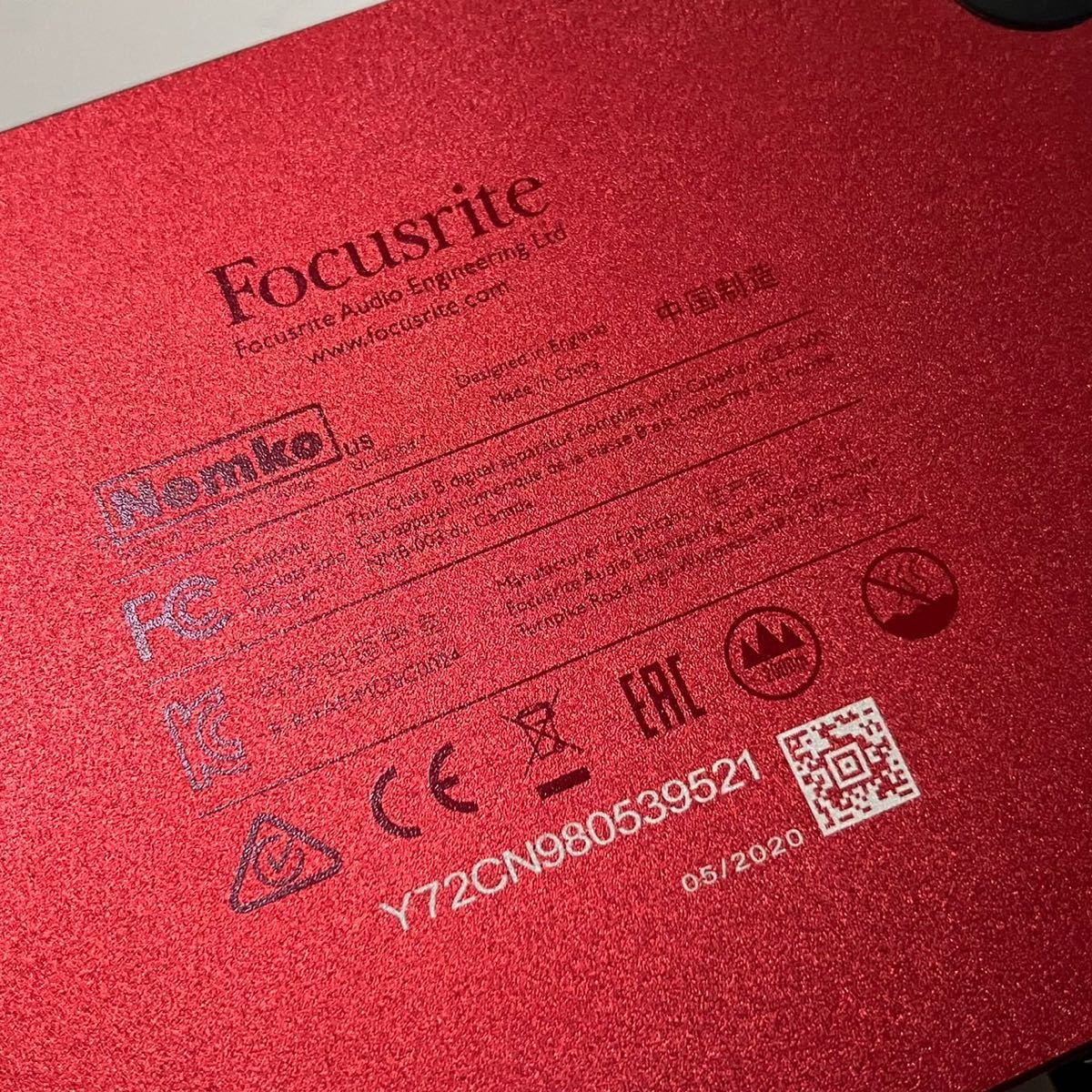 【動作品】Focusrite/フォーカスライト Scarlett Solo 3rd Gen オーディオインターフェース 第3世代 音響機材_画像6
