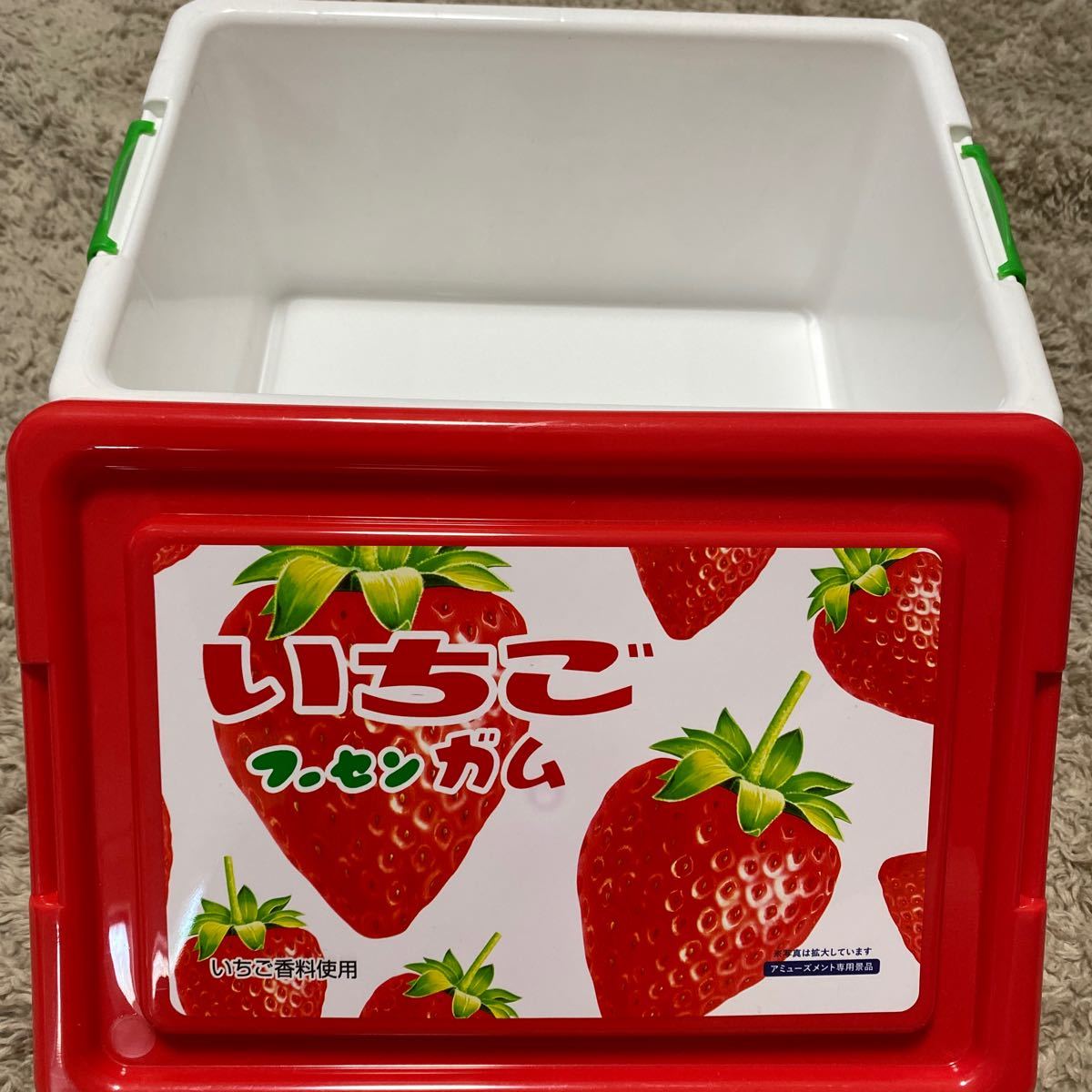 いちご　フーセンガム　お菓子　コンテナ　BOX コンテナのみ 送料510円〜_画像2