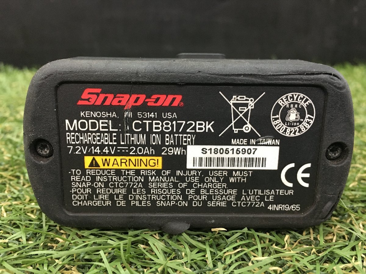 【中古品】Snap-on 14.4Vバッテリー CTB8172BK【同梱可】　/　ITS383MRJ9GY　H43_画像1