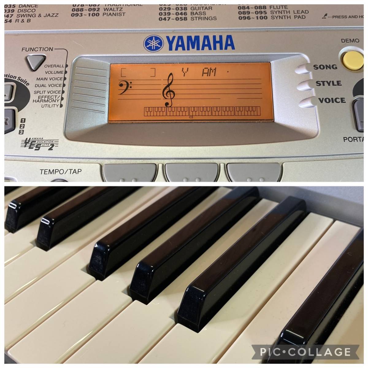 [11-302]YAMAHA PSR-275 PORTATONE 61鍵 _画像3