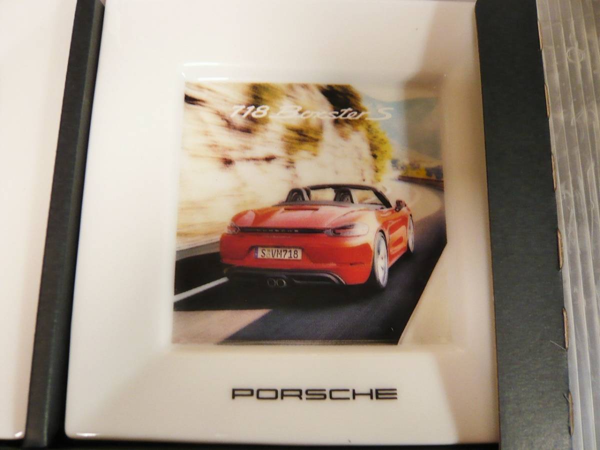  Porsche . plate 4 pieces set ceramics made ( new goods )