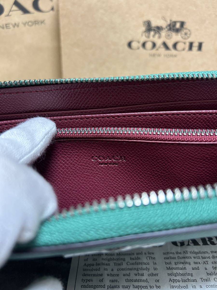 COACH コーチ 財布 長財布 アウトレット ウォレット ラウンドファスナー _画像7