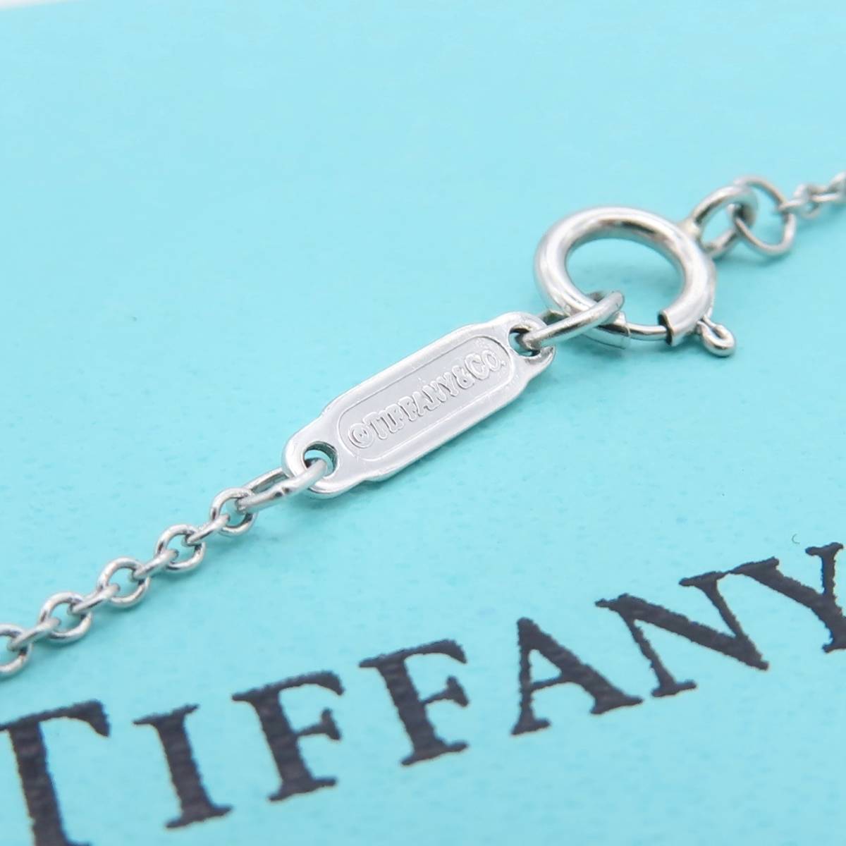 未使用 Tiffany&Co ティファニー プラチナ チェーン シルバー 未使用 Tiffany&Co ティファニー プラチナ チェーン シルバー