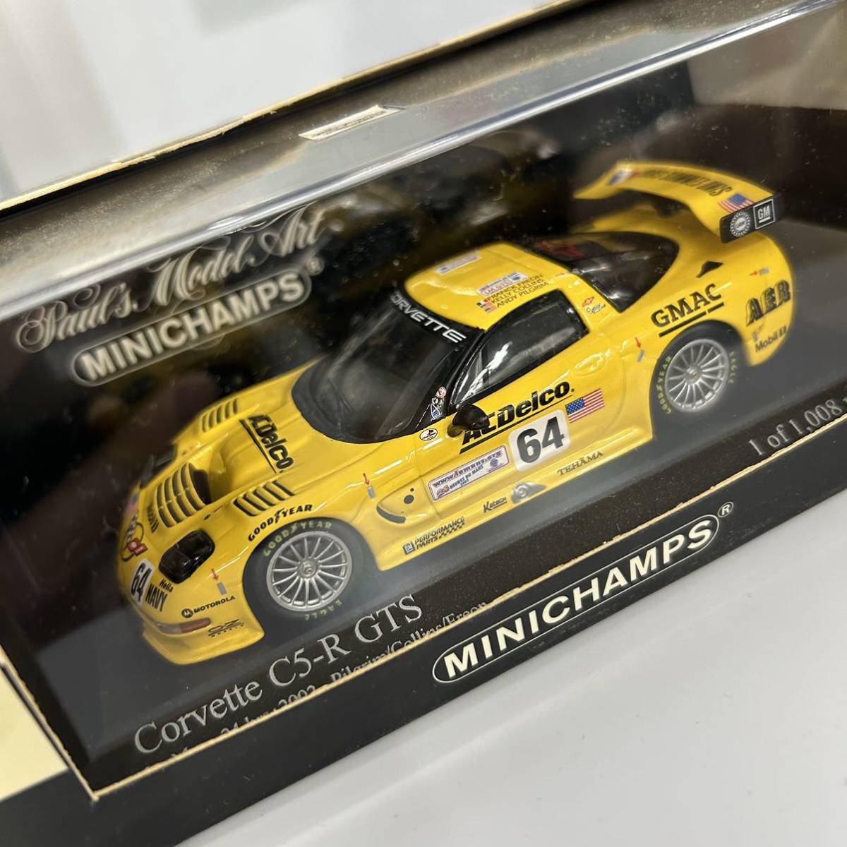 未使用　MINICHAMPS corvette C5-R GTS Le mans 24h 2002 ミニカー 1/43 ミニチャンプス コルベット_画像4