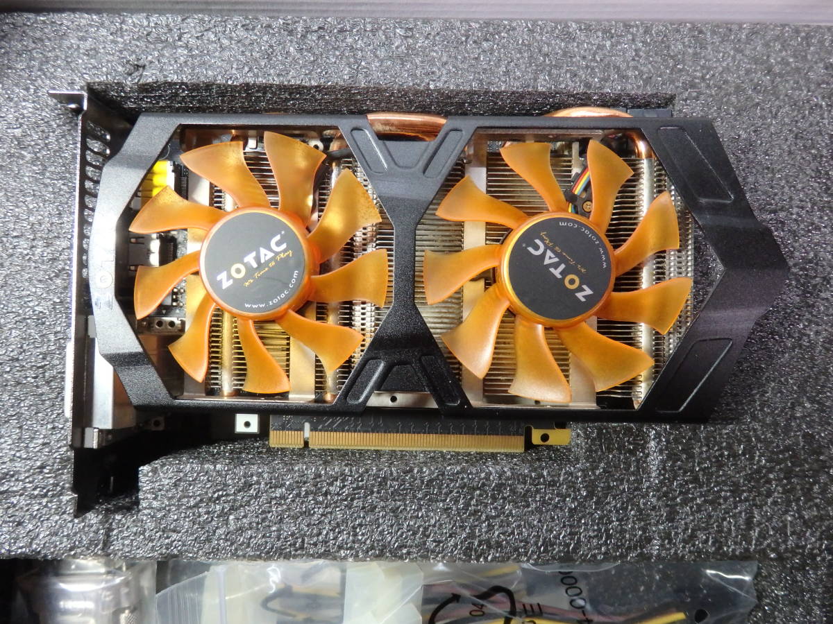 ZOTAC GEFORCE GTX760 OC 2GB 256BIT DDR5 中古 グラフィックボード_画像1