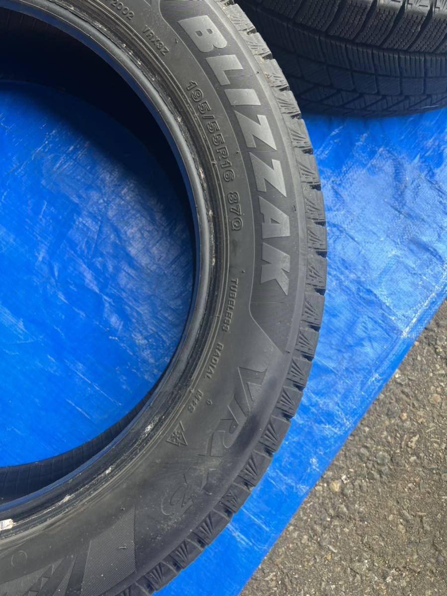 ブリヂストン ブリザック VRX3 195/55R16 87Q BRIDGESTONE BLIZZAK VRX3 21年式スタッドレス4本_画像3