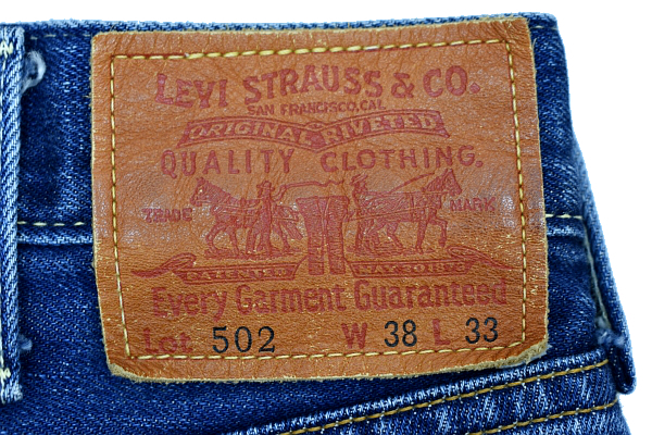 K-4164★美品★Levi's リーバイス 502 10502★色落ち抜群 鬼ひげ縦落ち ヴィンテージ加工 デニム ストレートジーンズ W-38_画像5