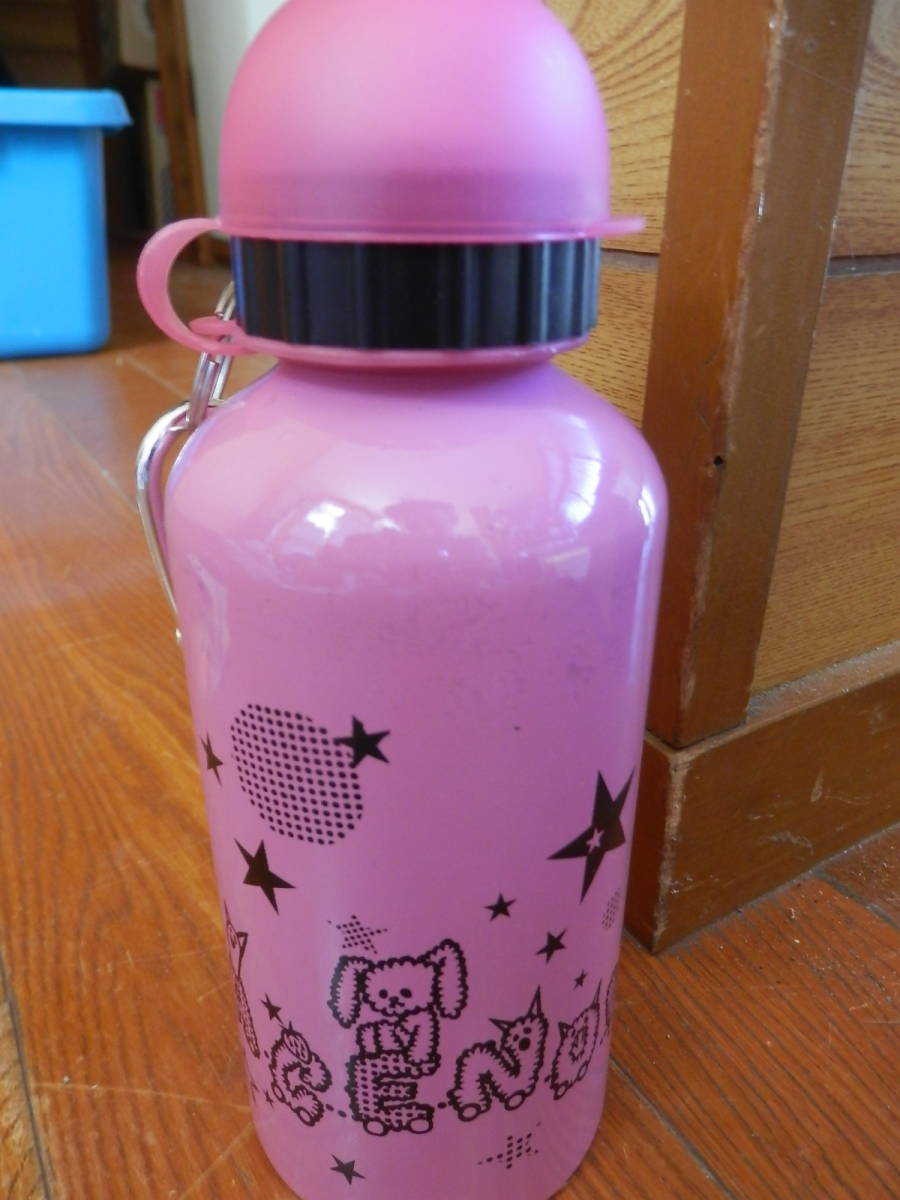 【未使用保管品】Kitaro×ピースナウpeacenow アルミボトル500ml(ピンク)*1123_画像1