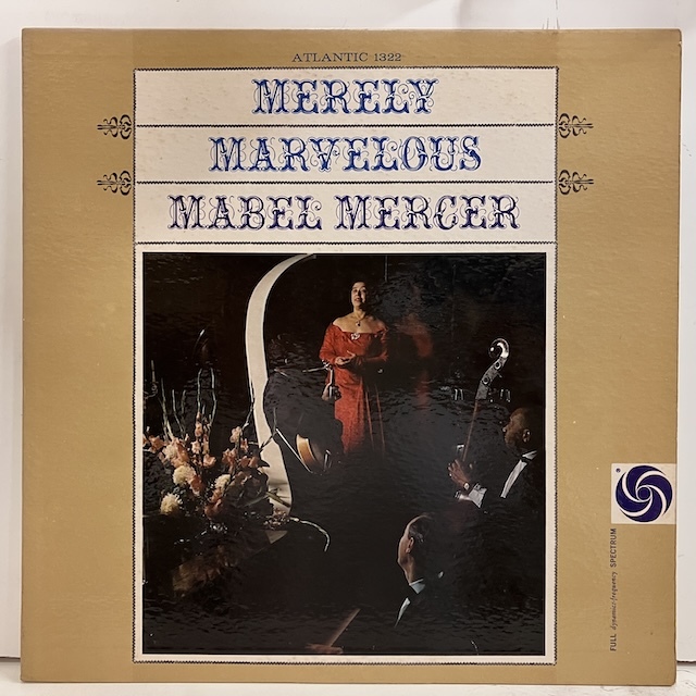 ●即決VOCAL LP Mabel Mercer / Merely Marvelous 1322 jv5562 米オリジナル、黒 Dg Mono メーベル・メーサー_画像1