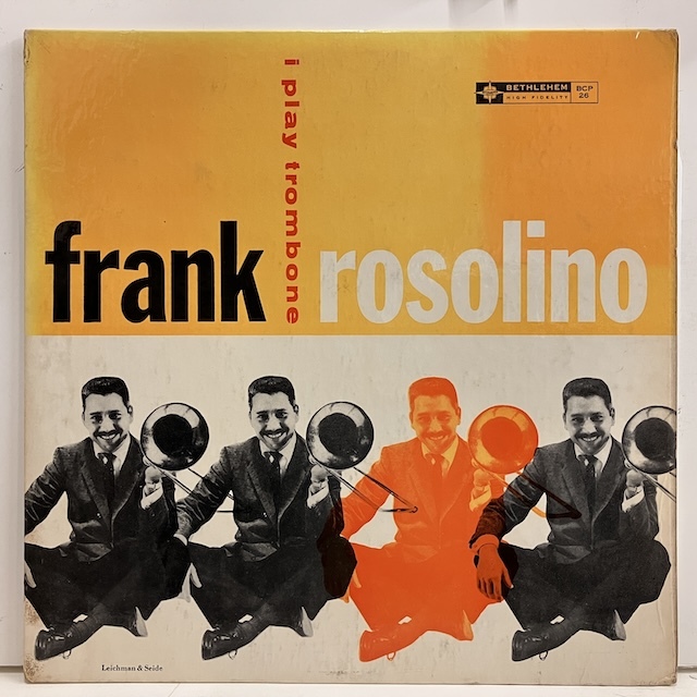 ●即決LP Frank Rosolino / I Play Trombone Bcp26 j38966 米オリジナル、リーフDg Mono SONNy CLARK_画像1