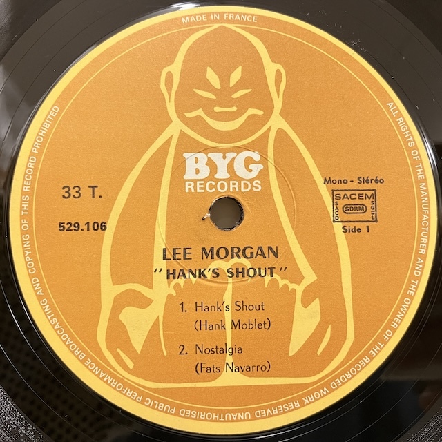 ●即決LP Lee Morgan / Hank's Shout 5291106 /Mg12091 j39019 仏盤69年プレス Hank Mobley_画像3