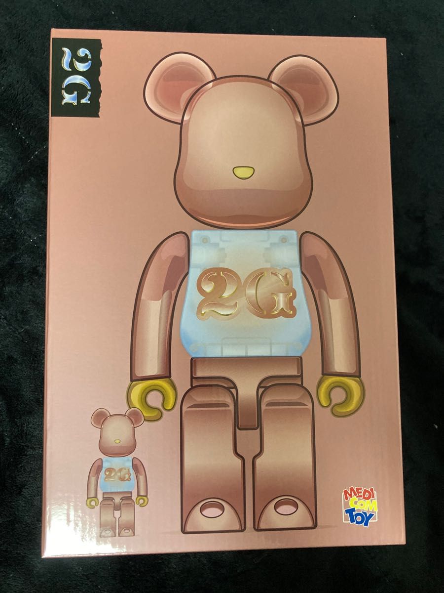 新品未開封　BE@RBRICK  2G PINK GOLD CHROME 100％&400％ ベアブリック