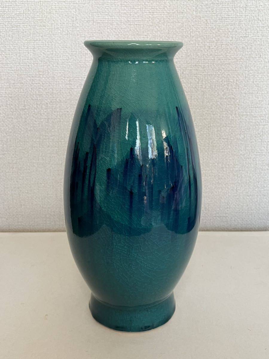 陶器 花瓶 花入 管理A1948 約28cmの画像4