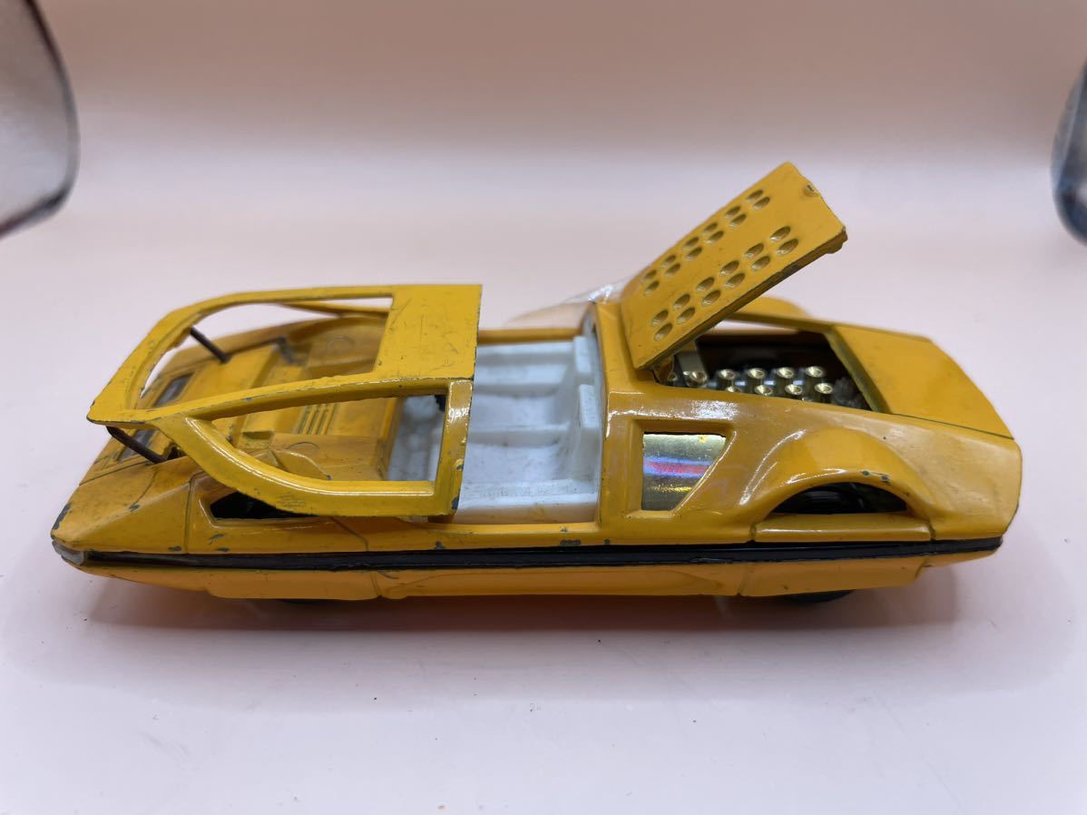  【1円~激レア】ポリトーイ POLITOYS M17 YELLOW FERRARI 512 S MODULO Pininfarin フェラーリ007 ミニカー イタリア製 ビンテージ_画像7