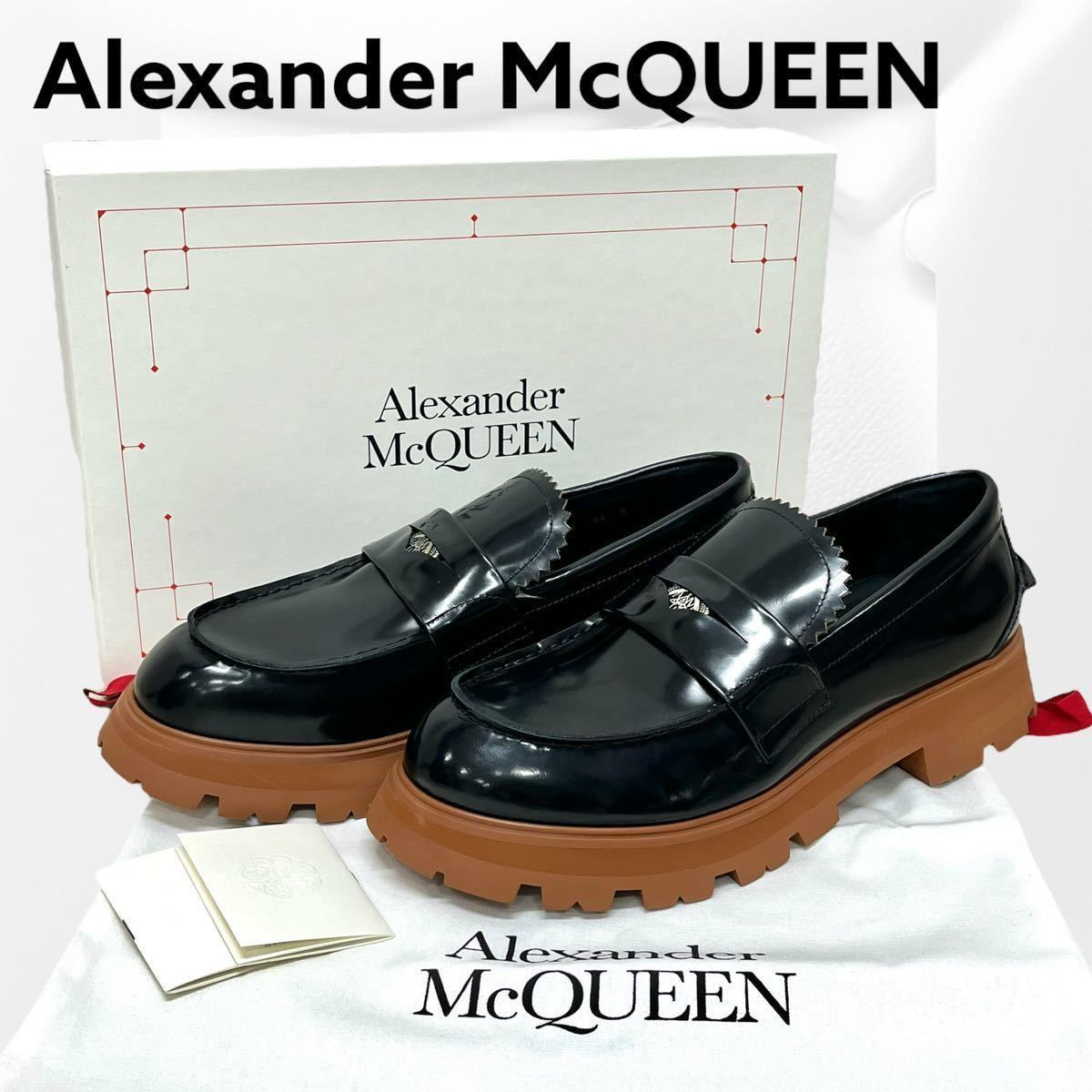  new goods unused box storage bag attaching Alexander McQueen Alexander McQueen Penny Contrast sole Loafer 683571 men's 