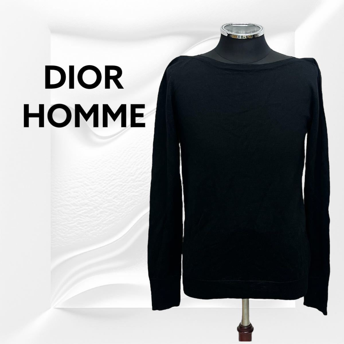 DIOR HOMME ディオールオム 06AW ウール ボートネック ニット DIOR HOMME ディオールオム 06AW ウール ボートネック ニット