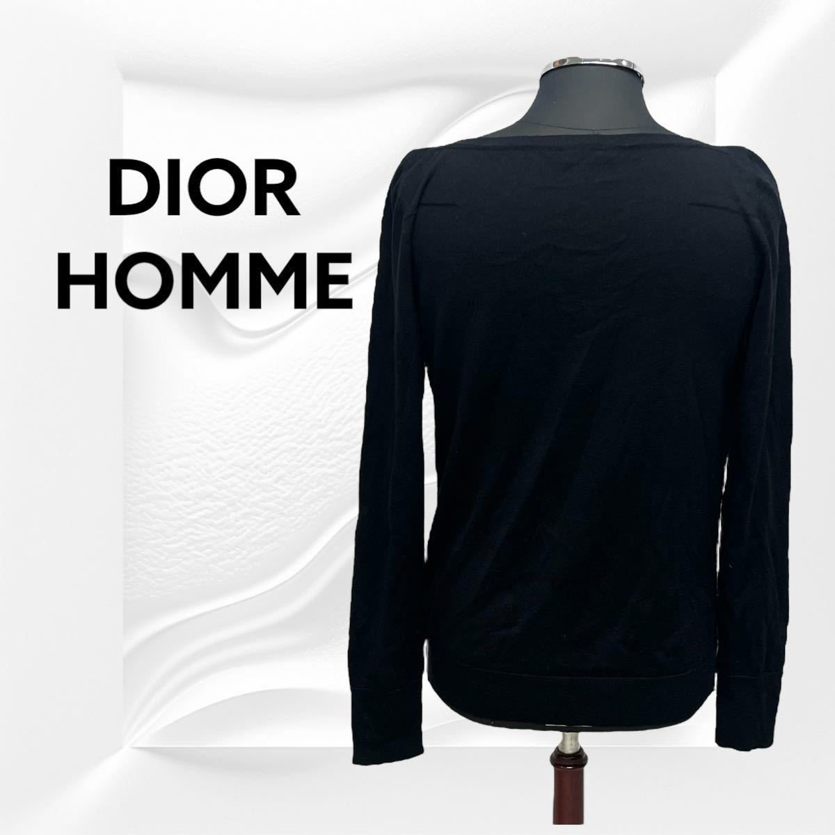 DIOR HOMME ディオールオム 06AW ウール ボートネック ニット DIOR HOMME ディオールオム 06AW ウール ボートネック ニット