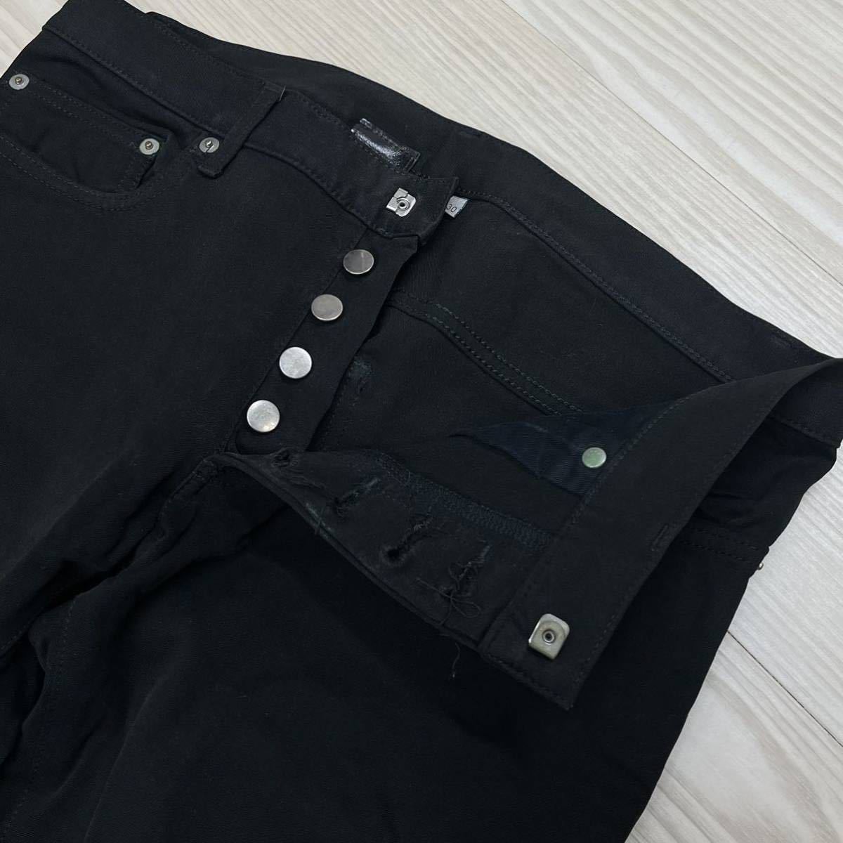 DIOR HOMME ディオールオム 07SS エディ期 ストレッチ ブラック スキニーパンツ メンズ 7E3110460187_画像3