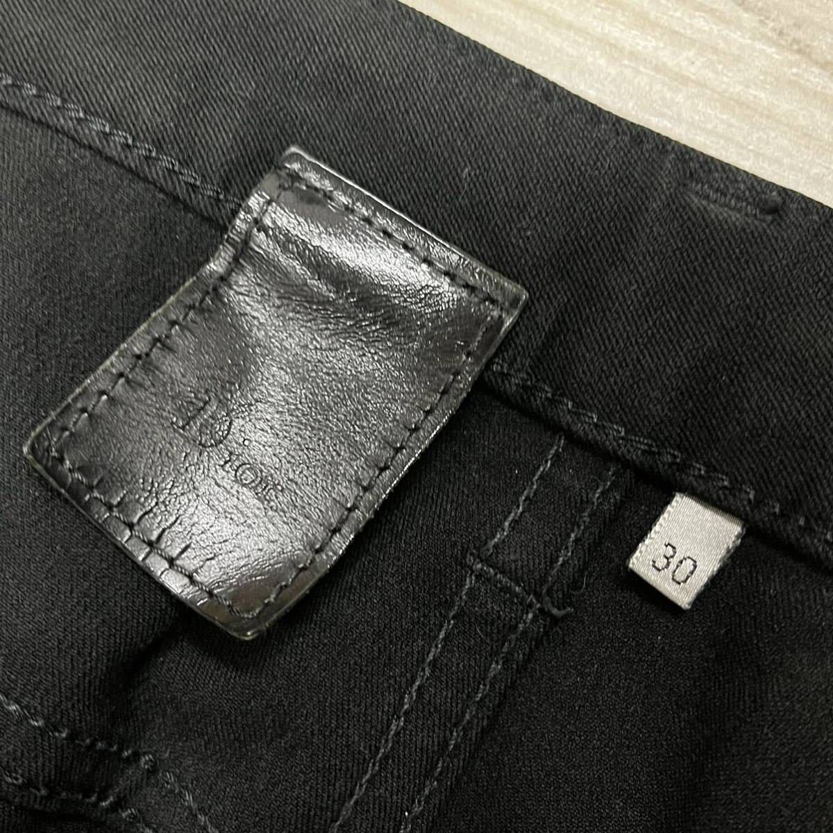 DIOR HOMME ディオールオム 07SS エディ期 ストレッチ ブラック DIOR HOMME ディオールオム 07SS エディ期 ストレッチ ブラック
