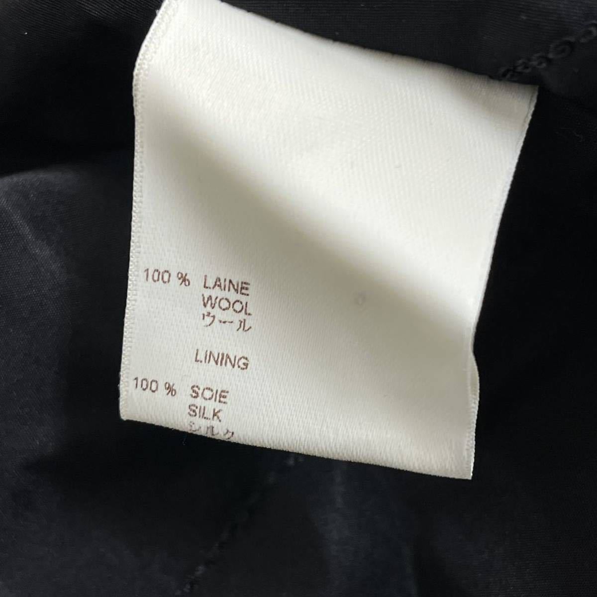  high class LOUIS VUITTON Louis Vuitton 05AW wool lining silk long coat lady's 