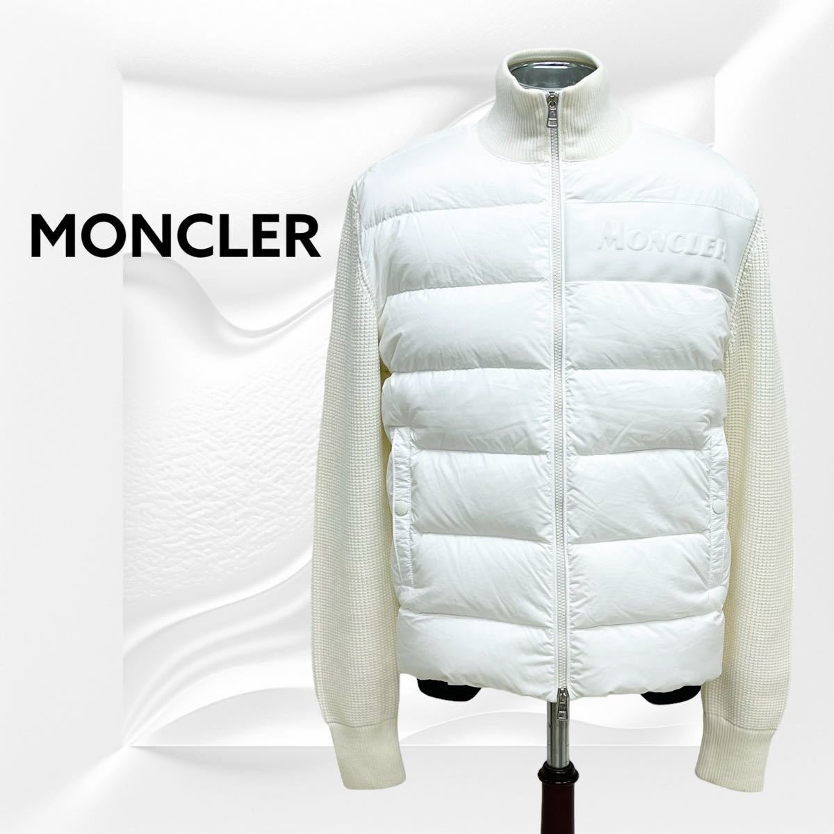 国内正規品 MONCLER モンクレール 20AW ロゴ ニットコンビダウン