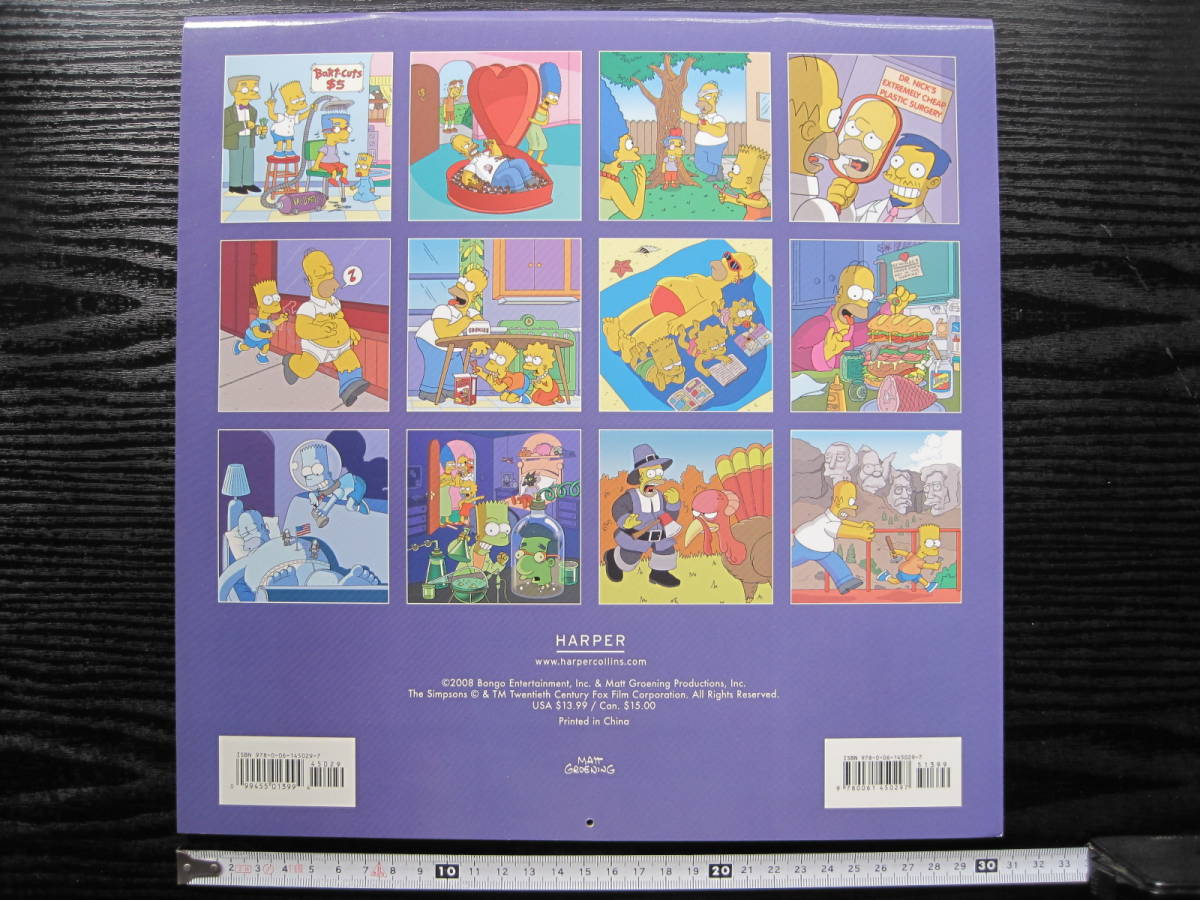 The Simpsons 2009 FAN CALENDAR by Matt Groening アニメ ザ・シンプソンズ カレンダー_画像2