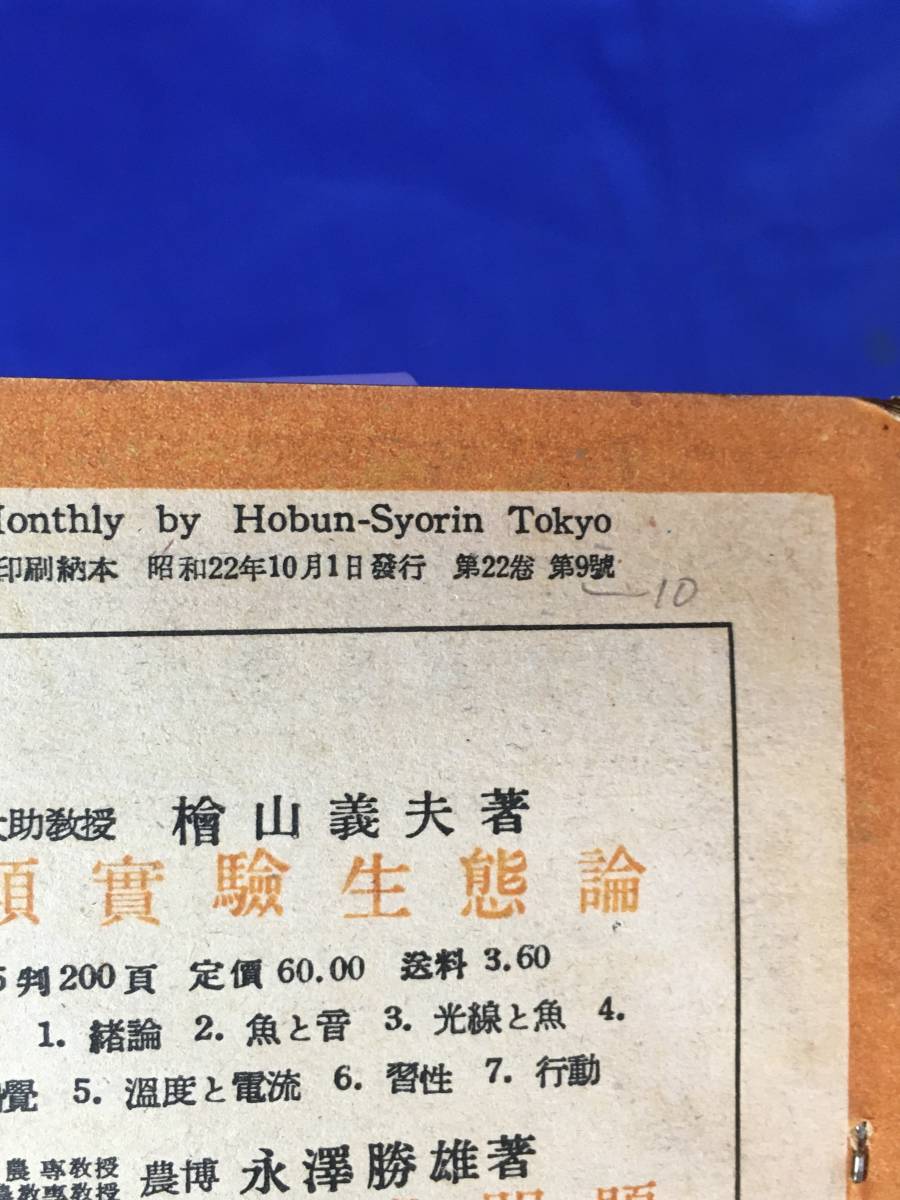 CK1804B●科学世界 1947年10月号 鳳文書林 合成繊維/楽器の科学電気ギター/関東大水害の原因と対策/カスリーン台風_画像2